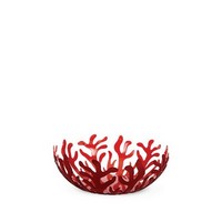 photo mediterraneo fruttiera in acciaio colorato con resina epossidica, rosso 2
